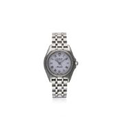 A LADIES STAINLESS STEEL ROLEX TUDOR MONARCH BRACELET WATCH CIRCA 2000, REF. 715830 D: White dial