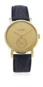 A RARE GENTLEMAN'S GOLD FILLED IWC WRIST WATCH CIRCA 1960s D: Champagne Calatrava type dial with