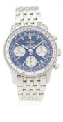 A GENTLEMAN'S STAINLESS STEEL BREITLING NAVITIMER CHRONOGRAPH BRACELET WATCH CIRCA 2004, REF. A23322