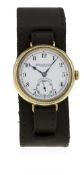 A RARE GENTLEMAN'S 9CT SOLID GOLD ZENITH BIRCH & GAYDON LAND & WATER 
