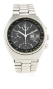 A GENTLEMAN'S STAINLESS STEEL OMEGA SPEEDMASTER MARK 4.5 AUTOMATIC CHRONOGRAPH BRACELET WATCH