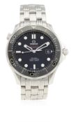 A GENTLEMAN'S FULL SIZE STAINLESS STEEL OMEGA SEAMASTER PROFESSIONAL 300M CO-AXIAL CHRONOMETER