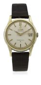 A GENTLEMAN'S STEEL & GOLD CAPPED OMEGA CONSTELLATION CHRONOMETER WRIST WATCH CIRCA 1960, REF.