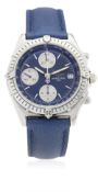 A GENTLEMAN'S STAINLESS STEEL BREITLING CHRONOMAT CHRONOGRAPH WRIST WATCH CIRCA 1990s, REF. A13048