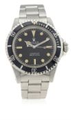 A GENTLEMAN'S STAINLESS STEEL ROLEX OYSTER PERPETUAL SUBMARINER BRACELET WATCH CIRCA 1979, REF. 5513