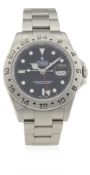 A GENTLEMAN’S STAINLESS STEEL ROLEX OYSTER PERPETUAL DATE EXPLORER II BRACELET WATCH CIRCA 2002,