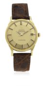 A GENTLEMAN'S 18K SOLID GOLD OMEGA CONSTELLATION CHRONOMETER WRIST WATCH CIRCA 1966, REF. 168005-6