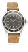 A RARE GENTLEMAN'S STAINLESS STEEL ROLEX TUDOR OYSTER PRINCE SUBMARINER WRIST WATCH CIRCA 1960, REF.