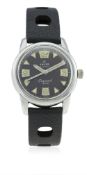 A GENTLEMAN’S STAINLESS STEEL ENICAR SEAPEARL 600 WRIST WATCH CIRCA 1950s WITH 