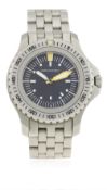 A RARE GENTLEMAN'S STAINLESS STEEL DREADNOUGHT PRS-2 DIVERS BRACELET WATCH DATED 2003, LIMITED
