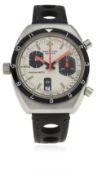 A RARE GENTLEMAN'S BREITLING CHRONO MATIC CHRONOGRAPH WRIST WATCH CIRCA 1970s, REF. 2112-15 D: White