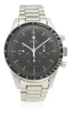 A RARE GENTLEMAN'S STAINLESS STEEL OMEGA SPEEDMASTER 