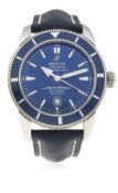 A GENTLEMAN'S STAINLESS STEEL BREITLING SUPEROCEAN HERITAGE AUTOMATIC WRIST WATCH CIRCA 2010, REF.