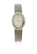 A LADIES 18K WHITE GOLD & DIAMOND VACHERON & CONSTANTIN BRACELET WATCH CIRCA 1970s, REF. 504846P