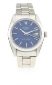 A GENTLEMAN'S STAINLESS STEEL ROLEX OYSTER PERPETUAL DATE BRACELET WATCH CIRCA 1972, REF. 1500  D: