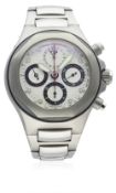 A GENTLEMAN'S STAINLESS STEEL GIRARD PERREGAUX LAUREATO EVO3 AUTOMATIC CHRONOGRAPH BRACELET WATCH