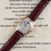 A RARE GENTLEMAN'S 18K ROSE GOLD FRANCK MULLER JUMP HOUR WRIST WATCH CIRCA 2000, REF. 2852 HS WITH