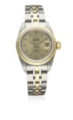 A LADIES STEEL & GOLD ROLEX TUDOR PRINCESS DATE SELF WINDING BRACELET WATCH CIRCA 2000, REF. 92413