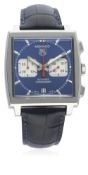 A GENTLEMAN'S STAINLESS STEEL TAG HEUER 