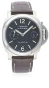 A GENTLEMAN'S STAINLESS STEEL 40MM PANERAI LUMINOR MARINA WRIST WATCH DATED 2006, PAM00048, H SERIES