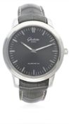 A GENTLEMAN'S STAINLESS STEEL GLASHUTTE ORIGINAL SENATOR AUTOMATIC WRIST WATCH CIRCA 2008, REF.