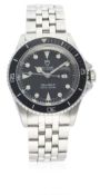 A LADIES STAINLESS STEEL ROLEX TUDOR PRINCE OYSTERDATE MINI SUB BRACELET WATCH CIRCA 1994, REF.