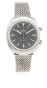 A GENTLEMAN'S STAINLESS STEEL OMEGA CHRONOSTOP BRACELET WATCH CIRCA 1969, REF. 146.009 / 146.010