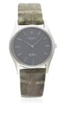 A GENTLEMAN'S 18K SOLID WHITE GOLD ROLEX CELLINI WRIST WATCH CIRCA 1971, REF. 3804 / 3904 D: Frosted