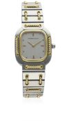 A LADIES STEEL & GOLD AUDEMARS PIGUET BRACELET WATCH CIRCA 1990s, WITH ORIGINAL STOCK TAG D: Brushed