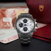 A GENTLEMAN'S STAINLESS STEEL ROLEX TUDOR OYSTERDATE AUTOMATIC CHRONO TIME 