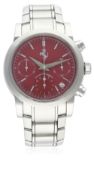 A GENTLEMAN'S STAINLESS STEEL GIRARD PERREGAUX FERRARI CHRONOGRAPH BRACELET WATCH CIRCA 1990s,