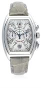 A GENTLEMAN'S STAINLESS STEEL FRANCK MULLER CONQUISTADOR CHRONOGRAPH WRIST WATCH CIRCA 2005, REF.