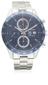 A GENTLEMAN'S STAINLESS STEEL TAG HEUER CARRERA AUTOMATIC CHRONOGRAPH BRACELET WATCH CIRCA 2006,