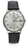 A GENTLEMAN'S STAINLESS STEEL OMEGA GENEVE AUTOMATIC WRIST WATCH CIRCA 1968, REF. 166.002 D: