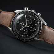 A GENTLEMAN'S STAINLESS STEEL OMEGA SPEEDMASTER PROFESSIONAL CHRONOGRAPH WRIST WATCH CIRCA 1971,