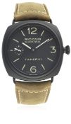 A GENTLEMAN'S CERAMIC PANERAI RADIOMIR BLACK SEAL WRIST WATCH CIRCA 2010, REF. PAM00292 D: Black 