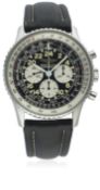 A GENTLEMAN'S STAINLESS STEEL BREITLING NAVITIMER COSMONAUTE CHRONOGRAPH WRIST WATCH CIRCA 1990s,