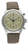 A RARE GENTLEMAN'S LARGE SIZE STAINLESS STEEL LUSINA WATERPROOF 