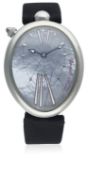 A FINE LADIES STAINLESS STEEL BREGUET REINE DE NAPLES AUTOMATIC WRIST WATCH DATED 2014, REF. 98967ST