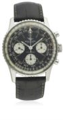 A GENTLEMAN'S STAINLESS STEEL BREITLING NAVITIMER CHRONOGRAPH WRIST WATCH CIRCA 1960s, REF. 806 D:
