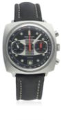 A GENTLEMAN'S STAINLESS STEEL BREITLING DATORA CHRONOGRAPH WRIST WATCH CIRCA 1970s, REF. 2030 D: