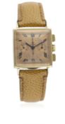 A RARE GENTLEMAN'S 18K SOLID PINK GOLD ROLEX CHRONOGRAPH WRIST WATCH CIRCA 1930s, REF. 3529 WITH