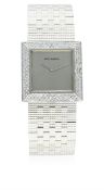 A FINE GENTLEMAN'S 18K SOLID WHITE GOLD & DIAMOND BOUCHERON BRACELET WATCH CIRCA 1990s D: Brushed