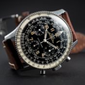 A RARE GENTLEMAN'S STAINLESS STEEL BREITLING AOPA NAVITIMER WRIST WATCH CIRCA 1950s, REF. 806