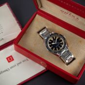 A VERY RARE GENTLEMAN'S STAINLESS STEEL OMEGA SEAMASTER 300 