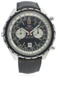A GENTLEMAN'S STAINLESS STEEL BREITLING CHRONO MATIC NAVITIMER CHRONOGRAPH WRIST WATCH CIRCA 1970,