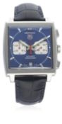 A GENTLEMAN'S STAINLESS STEEL TAG HEUER 