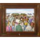 Gladys Maccabe HRUA ROI FRSA (b.1918) MARKET DAY PONY SALE oil on board signed lower right 16½ x - Image 2 of 2