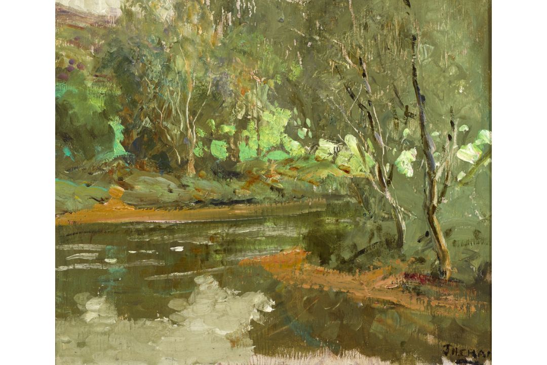 James Humbert Craig RHA RUA (1877-1944) EARLY SPRING oil on board signed lower right 9½ x 11½in. ( - Image 1 of 2