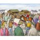 Gladys Maccabe HRUA ROI FRSA (b.1918) MARKET DAY PONY SALE oil on board signed lower right 16½ x - Image 1 of 2